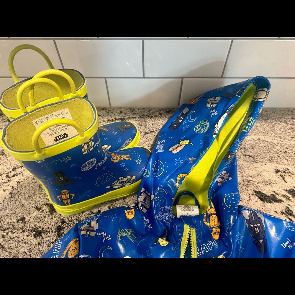 Star Wars Rain Boots and Coat